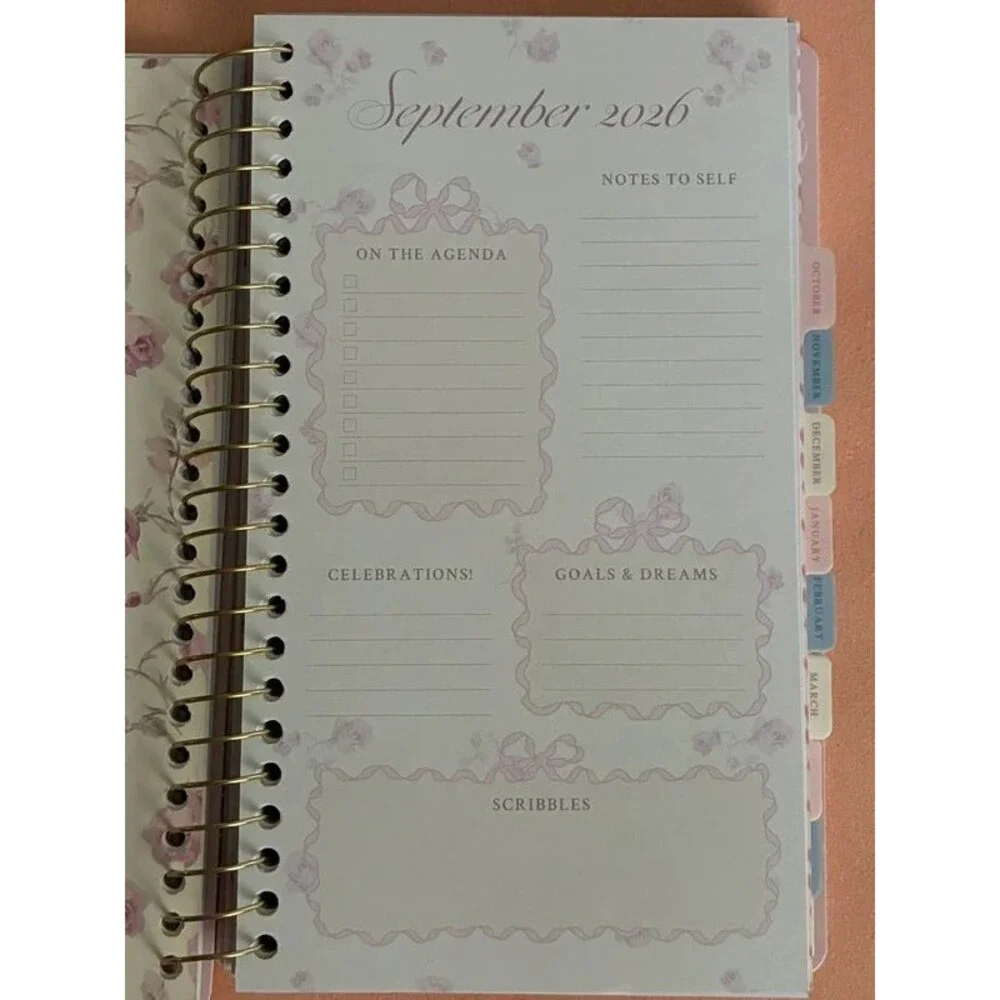 LoveShackFancy x Target -Monthly Planner Blooming Heirloom Ditsy Ballet Design
